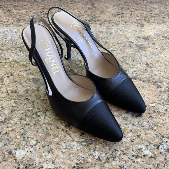 chanel slingback heel height